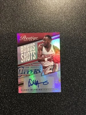 Danny Manning 2014 Prestige Gold Bonus Shots autógrafo automático 2/7 Foto 1 de 3