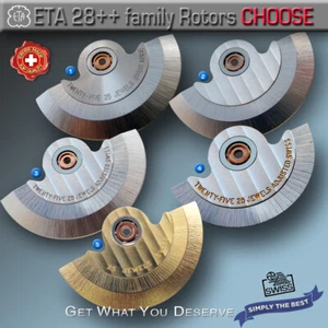OSCILLATING WEIGHT, ROTOR FOR MOVEMENT ETA 2824, 2836,++ SW 200, SW 220 ++ SWISS - Picture 1 of 7