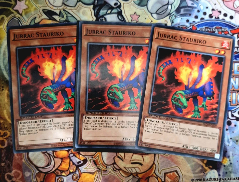 Speed Duel YU-GI-OH!  3X Jurrac STAURIKO- STP4-EN020  Near Mint - Image 1 of 1