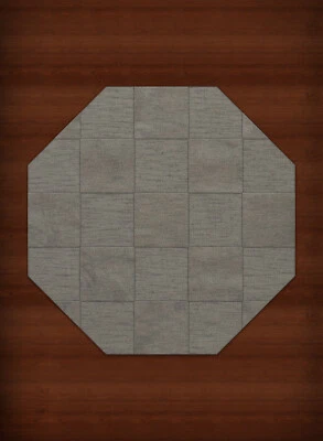Gray Transitional Hand Hooked Checkered Squares Grid Area Rug Checked DV15 - Image 1 of 2