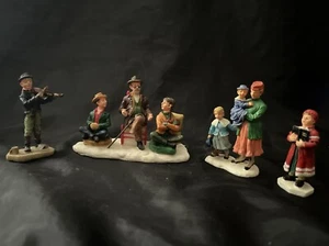 Lemax Konvolut Weihnachtsdorf Figuren Musiker und Weihnachtslieder ca. 2" - Bild 1 von 7