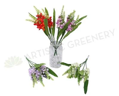 NEW Artificial Flowers/Plants SP0252 Snapdragon Bunch 31cm 4 Colours - image 1 of 2