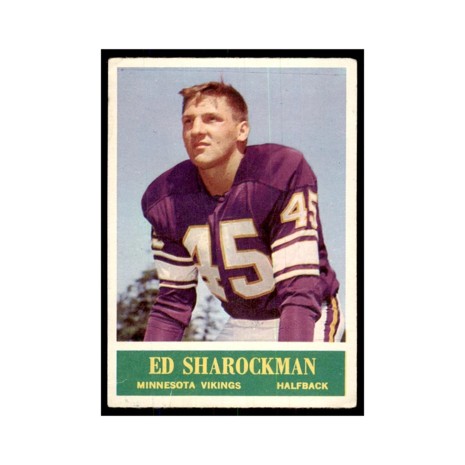 1964 Philadelphia (damaged) Ed Sharockman Football Cards #108 - Image 1 of 3