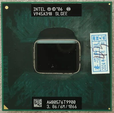 Intel Core 2 Duo Mobile T9900 SLGEE 3.06 GHz 6MB 1066MHz Processor Dual-Core CPU - Image 1 of 2