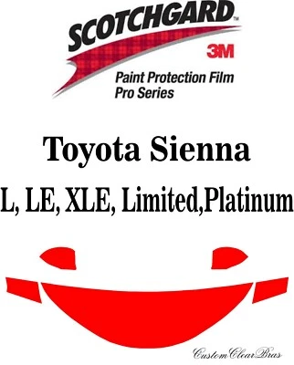 Película protectora de pintura 3M Scotchgard serie Pro 2021 2022 2023 Toyota Sienna Foto 1 de 3
