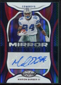 2022 Panini Certified Mirror Red Marion Barber III #MS-MBA Cowboys /35 - Picture 1 of 3