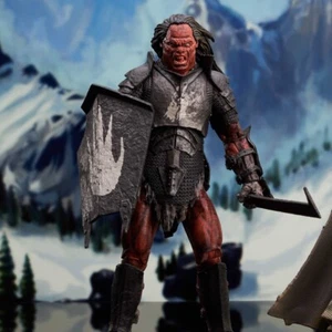 Figura de acción de lujo Uruk-Hai Orco El Señor de los Anillos Serie 4 - Imagen 1 de 4