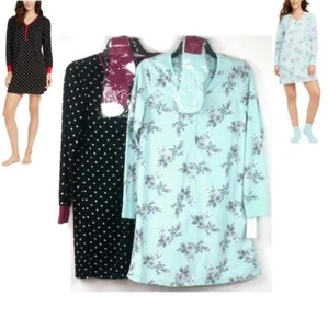 Charter Club Fleece Waffle Knit Sleepshirt & Socks Set Opt Sz & Color New Pajama - Picture 1 of 8