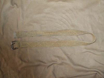 MACYS WOMENS TAN WEAVE SIZE 16 COTTON LOOP BELT 2" WIDTH - Image 1 of 3