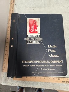 tecumseh, manual de piezas maestras, manual de mecánico, marco medio claro, años 60 - Imagen 1 de 6