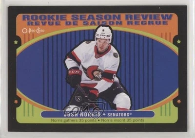 2021-22 O-Pee-Chee Rookie Season Review Retro Black Border /100 Josh Norris #546 - Image 1 of 2