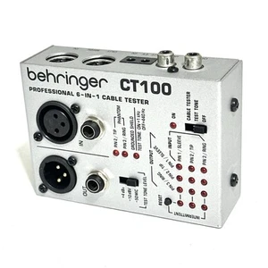 Behringer CABLE TESTER CT100 Professional 6-in-1 Cable Tester TESTED & WORKING! - Photo 1/6