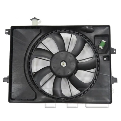 Radiator Condenser Cooling Fan Assembly for 14-16 Hyundai Elantra/15-16 Forte - Image 1 of 4