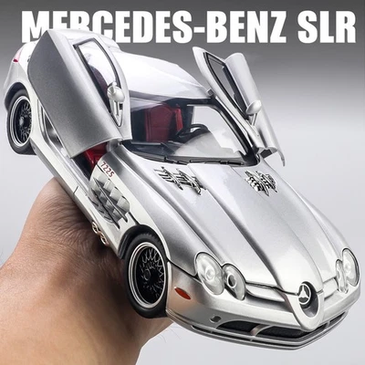 1/24 Mercedes-Benz SLR Super Car Diecast Model Toy Car Sound Light Kids Toy Gift - Image 1 of 4