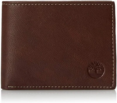 Timberland - Men's Blix Passcase Leather Wallet, Brown - Image 1 of 2