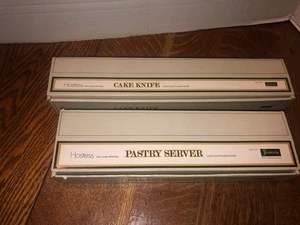 New FOSTORIA Hostess CAKE KNIFE/PASTRY SERVER W/24% Lead Crystal Handle NIB - Picture 1 of 7