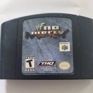 WWF No Mercy (Nintendo N64) Authentic Cleaned Tested Works WWE wrestling - Picture 1 of 2