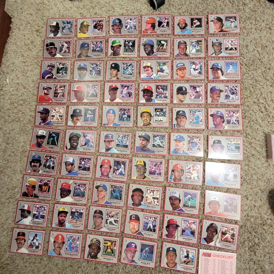 Juego completo de cartas jumbo Donruss Action All Stars 1983 1-60 Foto 1 de 4