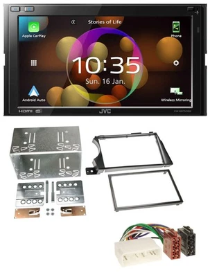 JVC DAB MP3 2DIN Bluetooth USB Autoradio für SSangYong Actyon Kyron 2006-2011 - Bild 1 von 4