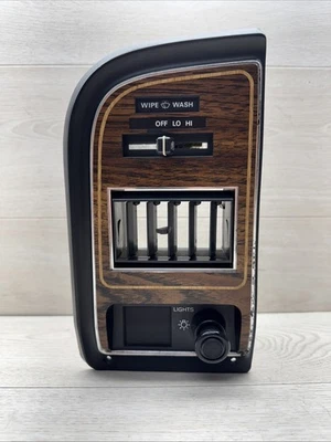 Interruptor de limpiaparabrisas de faros de tablero de furgoneta Ford Econoline 84-91 bisel panel de ajuste grano de madera Foto 1 de 4