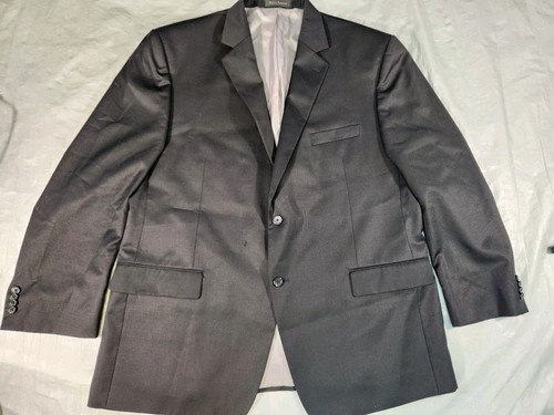 Giacca blazer cappotto sportivo lana Michael Kors uomo vestibilità classica 48R nero tinta unita 48