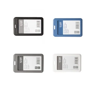 3 Pezzi Grigio Scuro Pp Copertura Lavoro Dipendente Badge Cover Porta Credenziali Bus Bag - Foto 1 di 11