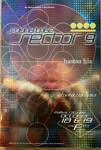 Póster de arte de concierto vintage Sound Tribe Sector 9 STS9 2002 Bill Graham Fillmore - Imagen 1 de 4