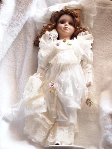 PORCELAIN DOLL Emerald Doll Collection HAND PAINTED  #BY234 - Picture 1 of 2