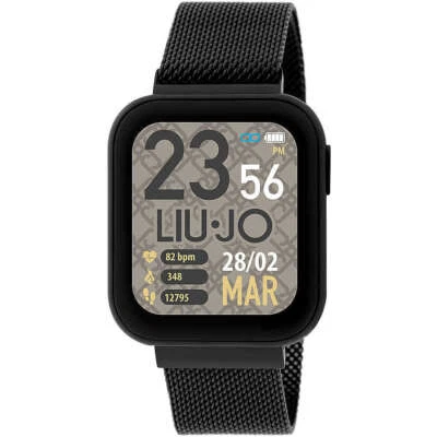 Mens Smartwatch LIU JO LUXURY SWLJ023 Stainless Steel Black Mesh Touchscreen - Image 1 of 2