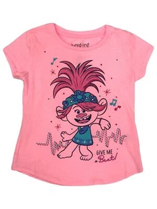 Jumping Beans Girls Pink Trolls Movie Poppy Give Me A Beat T-Shirt Tee Shirt 6 - Picture 1 of 1