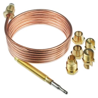 CPUK TC SUPER UNIVERSAL SCHMALES GEWINDEGASOFEN PILOTBRENNER THERMOPAAR KIT 1200mm