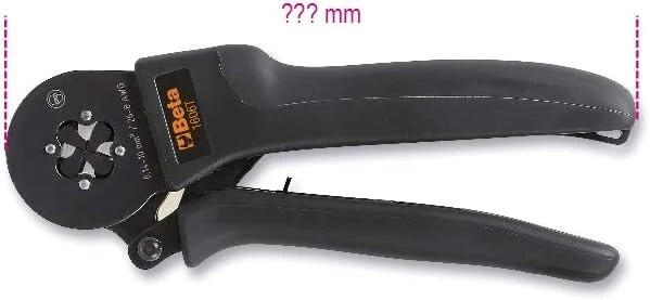 Beta Tools 1606T Crimping Pliers for Tubular Terminals 4-sided 0.1-10mm² Foto 1 de 1