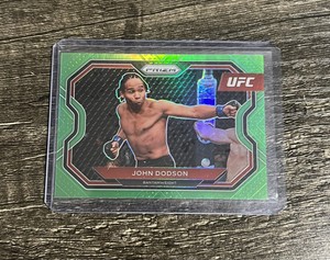 John Dodson 2021 Panini Prizm UFC Green Prizm /75