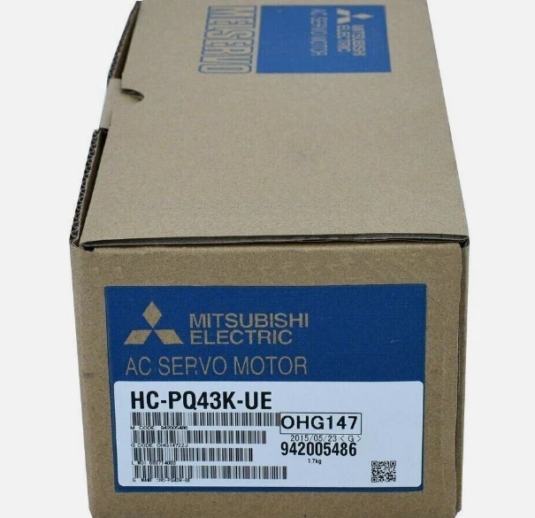 HC-PQ43K-UE 1PCS NEW MITSUBISHI AC SERVO MOTOR  HC-PQ43K-UE - Image 1 of 1
