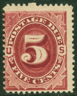 EDW1949SELL : USA 1891 Scott #J25 Mint NH. PO Fresh. PSAG Cert. Catalog $290.00. - Image 1 of 3