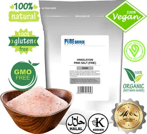 ORGANIC PINK HIMALAYAN SALT | 100 250g 500g 1KG 2KG 5KG 10KG 25KG Food & Bath - Picture 1 of 9