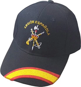 Gorra Bordada Legión Española,Talla única.con Presilla de adaptación,Color Negro - Imagen 1 de 2