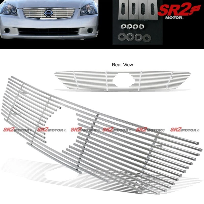 Se adapta a Nissan Altima 2005-2006 superior acero inoxidable cromo billet rejilla inserto Foto 1 de 1