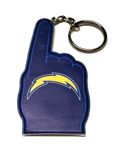 SAN DIEGO CHARGERS NFL KEYCHAIN WERE #1 FINGER PUPPET FOAM-LINED VINYL 2 SIDES Cover