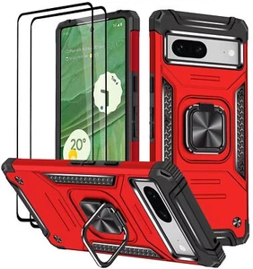 Coque pour Google Pixel 7A Verre Trempé 2 Pièces + Housse TPU Silicone Rotati... - Photo 1 sur 7
