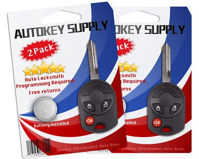 2 Replacement for Ford Edge 2007 2008 2009 2010 Key Keyless Entry Remote Car Fob Foto 1 de 4