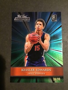 2021-22 Wild Card Alumination Bball Kessler Edwards Rookie Card #24/99 Nets