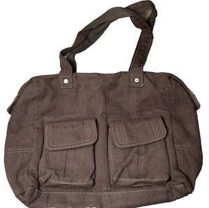 Thirty One Casual Cargo Purse Tote Shoulder Bag Brown - Imagen 1 de 14