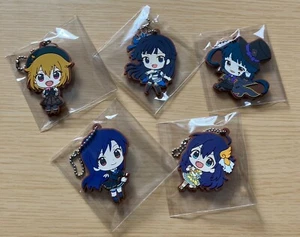 Japanese The Idolmaster Idol Master Rubber Strap Key Chain 5 Set - Picture 1 of 10