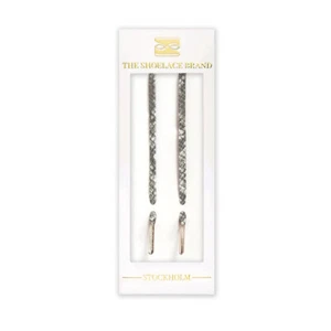 The Shoelace Brand - Grey Kingsnake Shoelaces (120cm Length | 0.5cm Width) - Picture 1 of 1