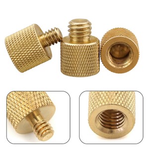 Brass Screw Adapter 3/8"-16 Female to 1/4"-20 Male For Tripod Thread Reducer UK