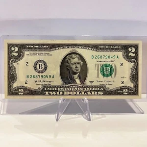 UNC Sequential Two Note Lot $2 Dollar Bill Series 2017A * Rare US Paper Currency - Picture 1 of 4