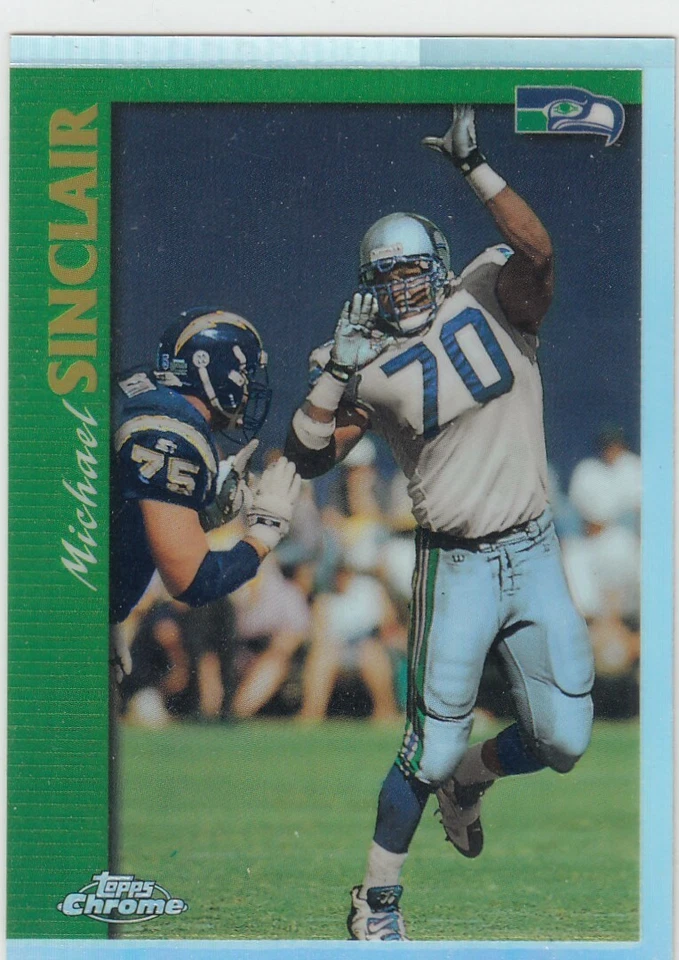 1997 Michael Sinclair Topps Chrome REFRACTOR Parallel #84 - Seattle Seahawks - Image 1 of 1