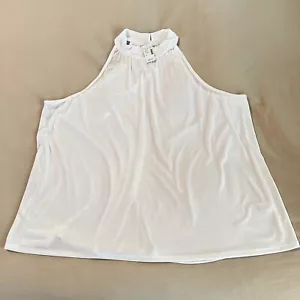 New Maurices Women’s Stretch White Halter Neck Sleeveless Top Plus size 3x NWT - Picture 1 of 9