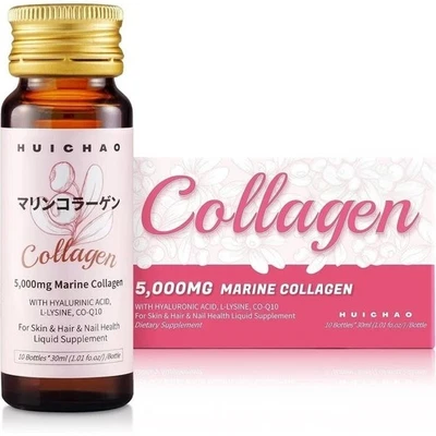 Жидкость с морским коллагеном премиум-класса для ОМОЛОЖЕНИЯ ВОЛОС КОЖИ НОГТЕЙ — 30 мл / 20 бутылок - Изображение 1 из 4